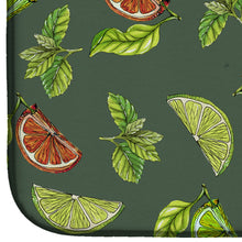 Load image into Gallery viewer, Lemons, Limes and Oranges Dish Drying Mat – Absorbent, Artistic Kitchen Essentials BB5207DDM