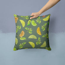 Load image into Gallery viewer, Lemons, Limes and Oranges Throw Pillow - 14x14 Decorative Pillow – Art for Your Home &amp; Patio BB5207PW1414