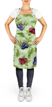 Load image into Gallery viewer, Berries in Green Apron – Artist-Designed Kitchen, BBQ &amp; Craft Apron BB5208APRON