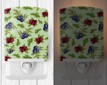 Load image into Gallery viewer, Berries in Green Ceramic Night Light BB5208CNL