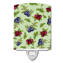 Load image into Gallery viewer, Berries in Green Ceramic Night Light BB5208CNL