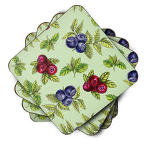 Load image into Gallery viewer, Berries in Green Foam Coaster  BB5208FC