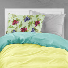 Load image into Gallery viewer, Berries in Green Fabric Standard Pillowcase – Artistic Decorative Front, White Back BB5208PILLOWCASE