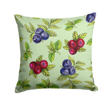 Load image into Gallery viewer, Berries in Green Throw Pillow - 14x14 Decorative Pillow – Art for Your Home &amp; Patio BB5208PW1414