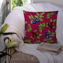 Load image into Gallery viewer, Berries Throw Pillow - 14x14 Decorative Pillow – Art for Your Home &amp; Patio BB5209PW1414