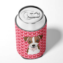 Load image into Gallery viewer, Jack Russell Terrier Hearts Can or Bottle Hugger BB5272CC