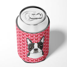 Load image into Gallery viewer, Boston Terrier Hearts Can or Bottle Hugger BB5273CC