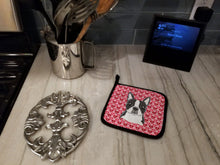 Load image into Gallery viewer, Boston Terrier Hearts Pot Holders - Set of 2 - Heat-Resistant Kitchen Essentials BB5273PTHD