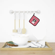 Load image into Gallery viewer, Boston Terrier Hearts Pot Holders - Set of 2 - Heat-Resistant Kitchen Essentials BB5273PTHD