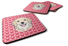 Load image into Gallery viewer, Golden Retriever Hearts Foam Coaster  BB5275FC