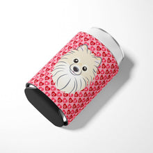 Load image into Gallery viewer, Pomeranian Hearts Can or Bottle Hugger BB5277CC