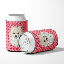 Load image into Gallery viewer, Pomeranian Hearts Can or Bottle Hugger BB5277CC