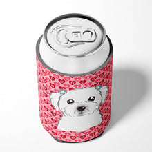 Load image into Gallery viewer, Maltese Hearts Can or Bottle Hugger BB5278CC