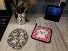 Load image into Gallery viewer, Maltese Hearts Pot Holders - Set of 2 - Heat-Resistant Kitchen Essentials BB5278PTHD