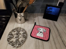 Load image into Gallery viewer, Dalmatian Hearts Pot Holders - Set of 2 - Heat-Resistant Kitchen Essentials BB5280PTHD