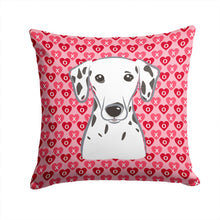 Load image into Gallery viewer, Dalmatian Hearts Throw Pillow - 14x14 Decorative Pillow – Art for Your Home &amp; Patio BB5280PW1414