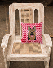 Load image into Gallery viewer, German Shepherd Hearts Fabric Decorative Pillow BB5281PW1818
