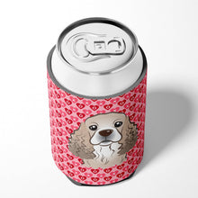 Load image into Gallery viewer, Cocker Spaniel Hearts Can or Bottle Hugger BB5286CC