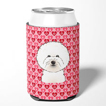 Load image into Gallery viewer, Bichon Frise Hearts Can or Bottle Hugger BB5287CC