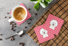 Load image into Gallery viewer, Bichon Frise Hearts Foam Coaster  BB5287FC