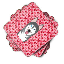 Load image into Gallery viewer, Alaskan Malamute Hearts Foam Coaster  BB5288FC