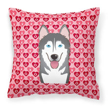 Load image into Gallery viewer, Alaskan Malamute Hearts Fabric Decorative Pillow BB5288PW1818
