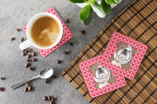Load image into Gallery viewer, English Bulldog  Hearts Foam Coaster  BB5289FC
