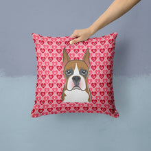 Load image into Gallery viewer, Boxer Hearts Throw Pillow - 14x14 Decorative Pillow – Art for Your Home &amp; Patio BB5293PW1414