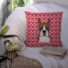 Load image into Gallery viewer, Boxer Hearts Throw Pillow - 14x14 Decorative Pillow – Art for Your Home &amp; Patio BB5293PW1414