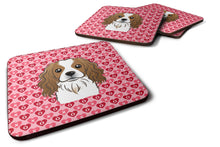 Load image into Gallery viewer, Cavalier Spaniel Hearts Foam Coaster  BB5294FC