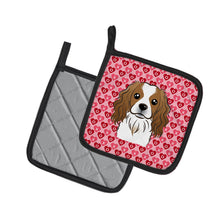 Load image into Gallery viewer, Cavalier Spaniel Hearts Pot Holders - Set of 2 - Heat-Resistant Kitchen Essentials BB5294PTHD