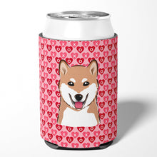 Load image into Gallery viewer, Shiba Inu Hearts Can or Bottle Hugger BB5295CC