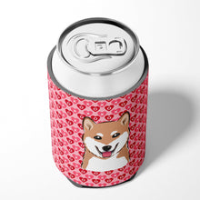 Load image into Gallery viewer, Shiba Inu Hearts Can or Bottle Hugger BB5295CC