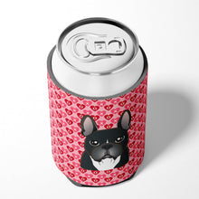 Load image into Gallery viewer, French Bulldog Hearts Can or Bottle Hugger BB5297CC