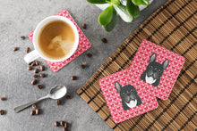 Load image into Gallery viewer, French Bulldog Hearts Foam Coaster  BB5297FC