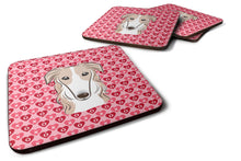 Load image into Gallery viewer, Borzoi Hearts Foam Coaster  BB5298FC