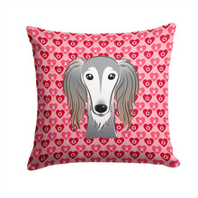 Load image into Gallery viewer, Saluki Hearts Throw Pillow - 14x14 Decorative Pillow – Art for Your Home &amp; Patio BB5299PW1414