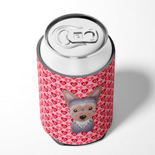 Load image into Gallery viewer, Yorkie Puppy Hearts Can or Bottle Hugger BB5302CC