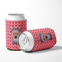 Load image into Gallery viewer, Yorkie Puppy Hearts Can or Bottle Hugger BB5302CC