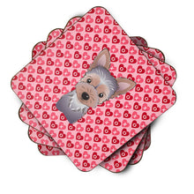 Load image into Gallery viewer, Yorkie Puppy Hearts Foam Coaster  BB5302FC