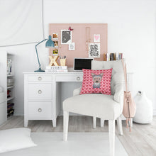 Load image into Gallery viewer, Yorkie Puppy Hearts Throw Pillow - 14x14 Decorative Pillow – Art for Your Home &amp; Patio BB5302PW1414
