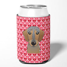 Load image into Gallery viewer, Wirehaired Dachshund Hearts Can or Bottle Hugger BB5303CC