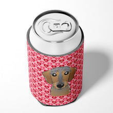 Load image into Gallery viewer, Wirehaired Dachshund Hearts Can or Bottle Hugger BB5303CC