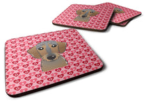Load image into Gallery viewer, Wirehaired Dachshund Hearts Foam Coaster  BB5303FC