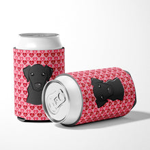 Load image into Gallery viewer, Black Labrador Hearts Can or Bottle Hugger BB5305CC