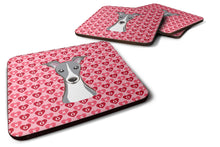 Load image into Gallery viewer, Italian Greyhound Hearts Foam Coaster  BB5306FC