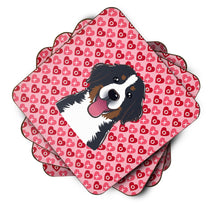 Load image into Gallery viewer, Bernese Mountain Dog Hearts Foam Coaster  BB5307FC