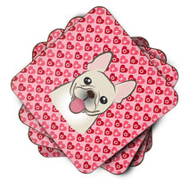 Load image into Gallery viewer, French Bulldog Hearts Foam Coaster  BB5308FC