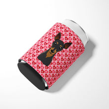 Load image into Gallery viewer, Min Pin Hearts Can or Bottle Hugger BB5310CC