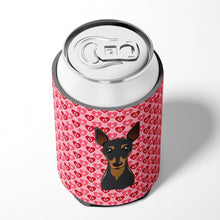 Load image into Gallery viewer, Min Pin Hearts Can or Bottle Hugger BB5310CC